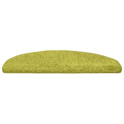 Tapis d'escalier auto-adhésifs 15 pcs Vert 80 x 24,5 x 3,5 cm 581965581965