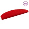 Tapis d'escalier auto-adhésifs 15 pcs Rouge 80 x 24,5 x 3,5 cm 581966581966