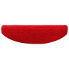 Tapis d'escalier auto-adhésifs 15 pcs Rouge 80 x 24,5 x 3,5 cm 581966581966
