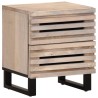 Table de chevet 40x34x46 cm bois de manguier massif blanchi 581967581967