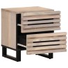 Table de chevet 40x34x46 cm bois de manguier massif blanchi 581967581967