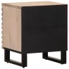 Table de chevet 40x34x46 cm bois de manguier massif blanchi 581967581967