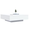 Table basse blanc 100x100x31 cm bois d'ingénierie 581968581968