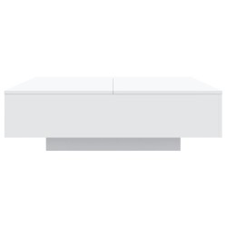 Table basse blanc 100x100x31 cm bois d'ingénierie 581968581968