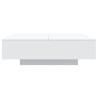 Table basse blanc 100x100x31 cm bois d'ingénierie 581968581968