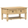 Table basse avec tiroirs Corona 85x50x45 cm bois de pin massif 581969581969
