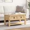 Table basse avec tiroirs Corona 85x50x45 cm bois de pin massif 581969581969
