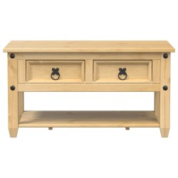 Table basse avec tiroirs Corona 85x50x45 cm bois de pin massif 581969581969