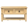 Table basse avec tiroirs Corona 85x50x45 cm bois de pin massif 581969581969