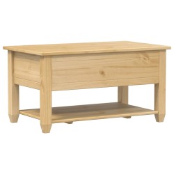 Table basse avec tiroirs Corona 85x50x45 cm bois de pin massif 581969581969