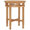 Table de bistro Ø60x75,5 cm bois de teck solide 581970581970