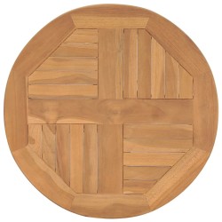 Table de bistro Ø60x75,5 cm bois de teck solide 581970581970