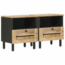 Table de chevet 2 pc Naturel 40 x 33 x 46 cm 581971581971