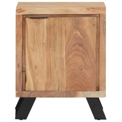Table de chevet 40x30x50 cm Bois d'acacia avec bord naturel 581977581977