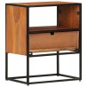 Table de chevet 40x30x50 cm Bois d'acacia massif 581978581978