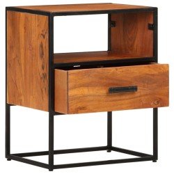 Table de chevet 40x30x50 cm Bois d'acacia massif 581978581978