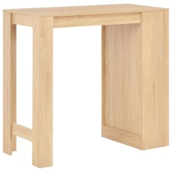Table de bar avec étagère Chêne 110x50x103 cm 581979581979