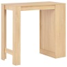 Table de bar avec étagère Chêne 110x50x103 cm 581979581979