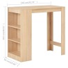 Table de bar avec étagère Chêne 110x50x103 cm 581979581979