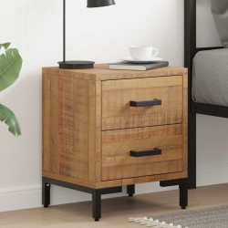 Tables de chevet 2 pcs 36x30x45 cm Bois de pin massif 581985581985
