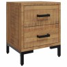 Tables de chevet 2 pcs 36x30x45 cm Bois de pin massif 581985581985