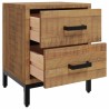 Tables de chevet 2 pcs 36x30x45 cm Bois de pin massif 581985581985