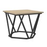 Table basse 3 pcs Chêne Sonoma Bois d'ingénierie et acier 581986581986
