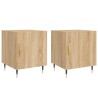 Tables de chevet 2 pcs chêne sonoma 40x40x50 cm bois ingénierie 581991581991