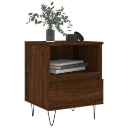 Tables de chevet 2 pcs chêne marron 40x35x50 cm bois ingénierie 581992581992
