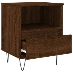 Tables de chevet 2 pcs chêne marron 40x35x50 cm bois ingénierie 581992581992