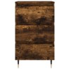 Tables de chevet 2 pcs chêne fumé 40x35x69 cm bois ingénierie 581993581993