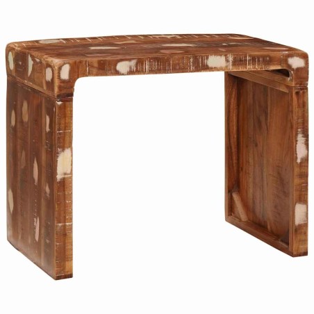 Table d'appoint Marron 60 x 35 x 46 cm Bois Recyclé Solide 581997581997
