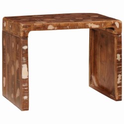 Table d'appoint Marron 60 x 35 x 46 cm Bois Recyclé Solide 581997581997