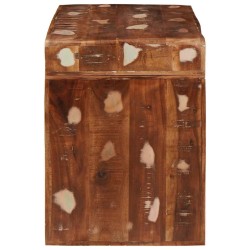 Table d'appoint Marron 60 x 35 x 46 cm Bois Recyclé Solide 581997581997