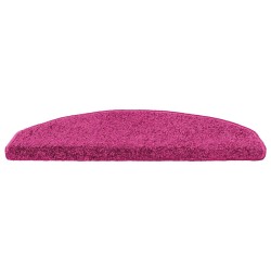 Tapis d'escalier auto-adhésifs 15 pcs Rose 80 x 24,5 x 3,5 cm 581998581998