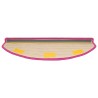 Tapis d'escalier auto-adhésifs 15 pcs Rose 80 x 24,5 x 3,5 cm 581998581998