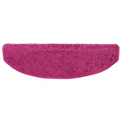 Tapis d'escalier auto-adhésifs 15 pcs Rose 80 x 24,5 x 3,5 cm 581998581998