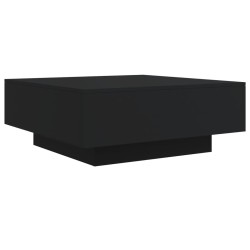 Table basse avec lumières LED noir 80x80x31 cm 582000582000