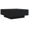 Table basse avec lumières LED noir 80x80x31 cm 582000582000