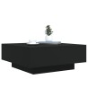 Table basse avec lumières LED noir 80x80x31 cm 582000582000