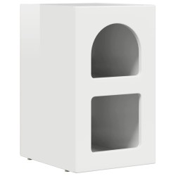 Table de chevet ELST Blanc brillant 29,5 x 33,5 x 50 cm 582001582001