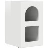 Table de chevet ELST Blanc brillant 29,5 x 33,5 x 50 cm 582001582001