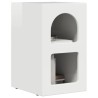 Table de chevet ELST Blanc brillant 29,5 x 33,5 x 50 cm 582001582001