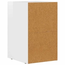 Table de chevet ELST Blanc brillant 29,5 x 33,5 x 50 cm 582001582001