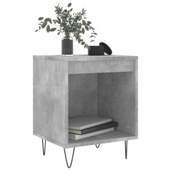 Table de chevet gris béton 40x35x50 cm bois d’ingénierie 582002582002