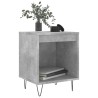 Table de chevet gris béton 40x35x50 cm bois d’ingénierie 582002582002