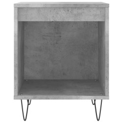 Table de chevet gris béton 40x35x50 cm bois d’ingénierie 582002582002