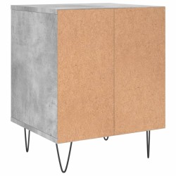 Table de chevet gris béton 40x35x50 cm bois d’ingénierie 582002582002