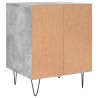 Table de chevet gris béton 40x35x50 cm bois d’ingénierie 582002582002