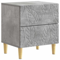 Table de chevet Gris béton 43 x 34,5 x 48 cm Bois d'ingénierie 582003582003